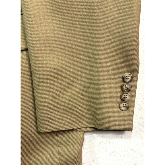 Jos A Bank 50L Tan Blazer Jacket Sport Suit Coat All Season Silk Wool Soft - Picture 2 of 10